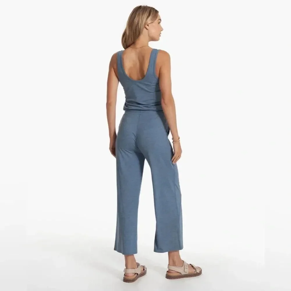 Women's Vuori Falls Jumpsuit in Light Azure Heather Blue Size M Soft $118 EUC